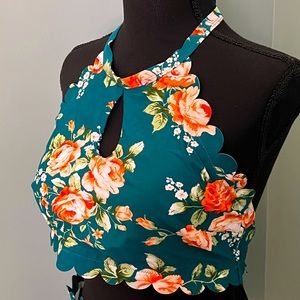 Cupshe Scalloped Trim Bikini